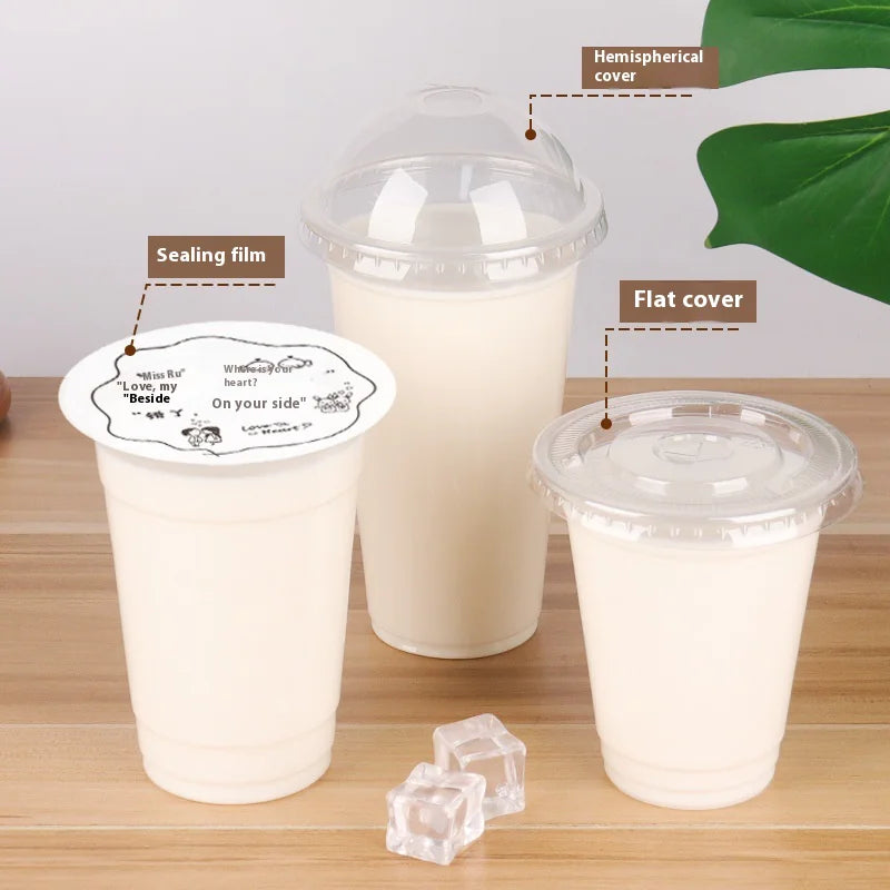 Disposable Thickened Plastic Milk Tea Cup (90mm)