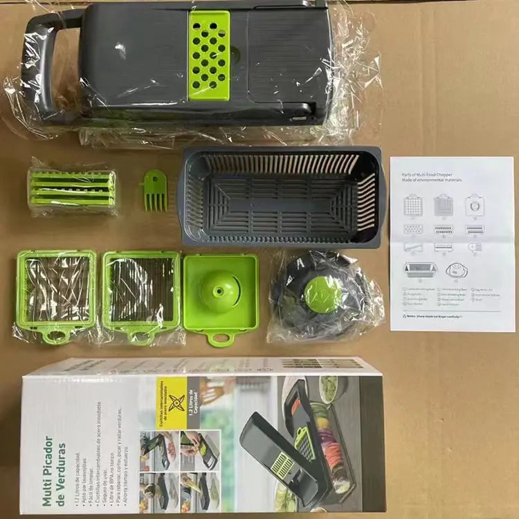 12-in-1 Manual Vegetable Chopper and Slicer Gadget