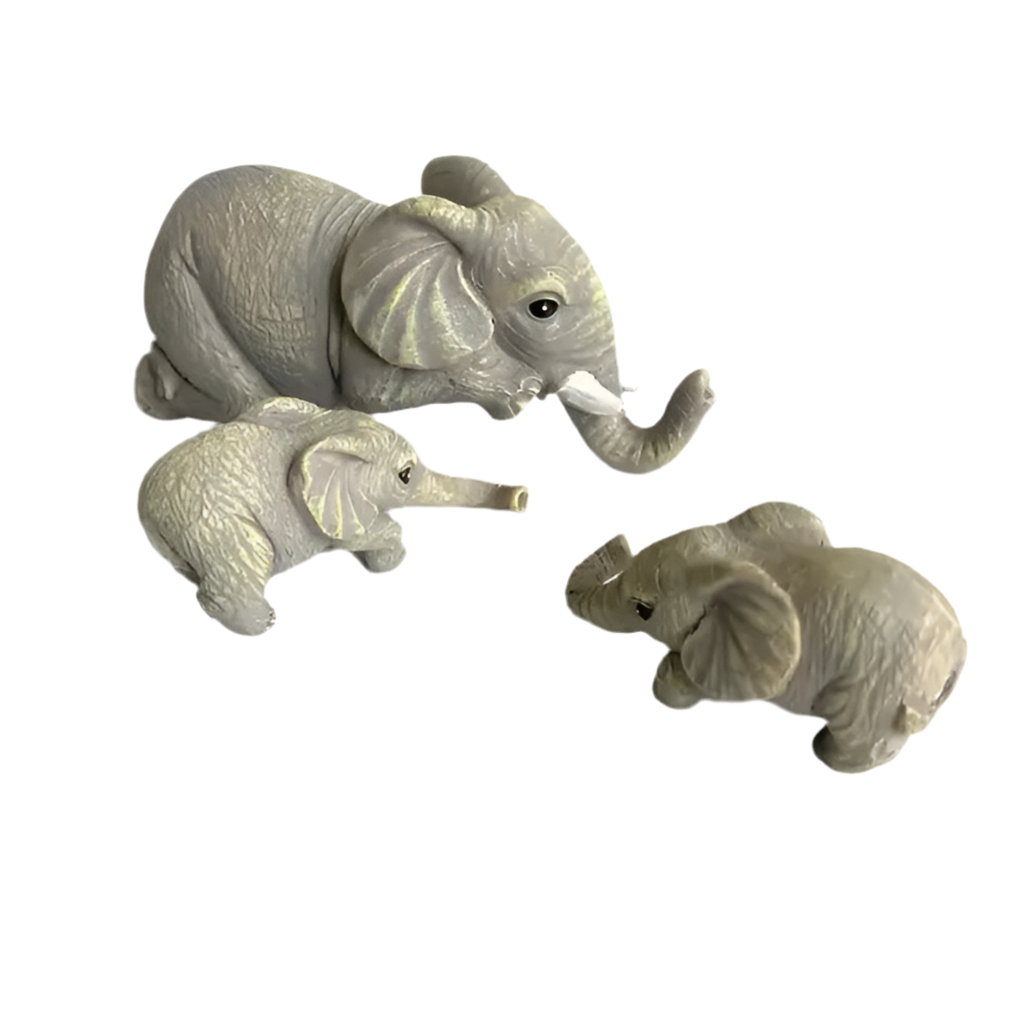 Set Decorativo de 3 Elefantes Escalando – Figuras con Significado de Unión y Superación