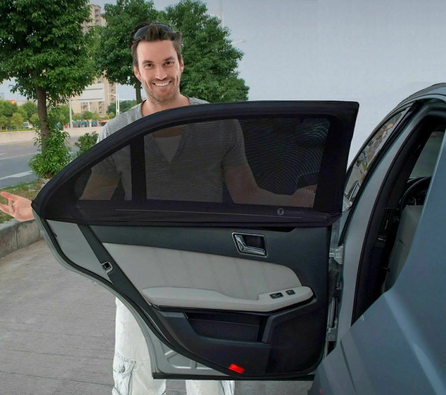 Car Sunshade Curtain with Privacy and Heat Protection