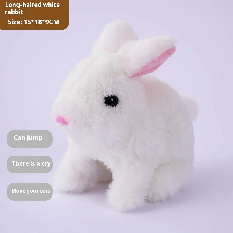 "Haz feliz a tu mascota con este adorable conejito de peluche interactivo. Suave, eléctrico y perfecto para jugar o dormir acompañado. Ideal para perros, gatos o incluso como regalo para niños pequeños."