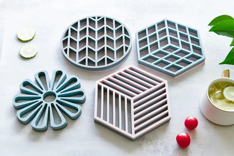 Silicone Trivet Mat - Heat Resistant Non-Slip Holder