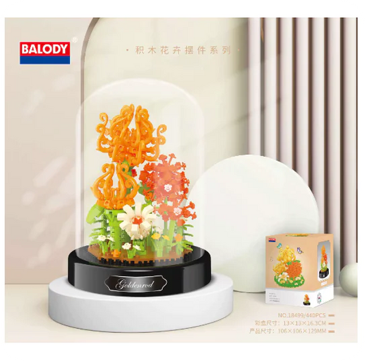 Bee Butterfly Flower Bonsai Block (Single)