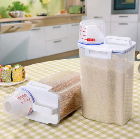 Grain Storage Container with Cup