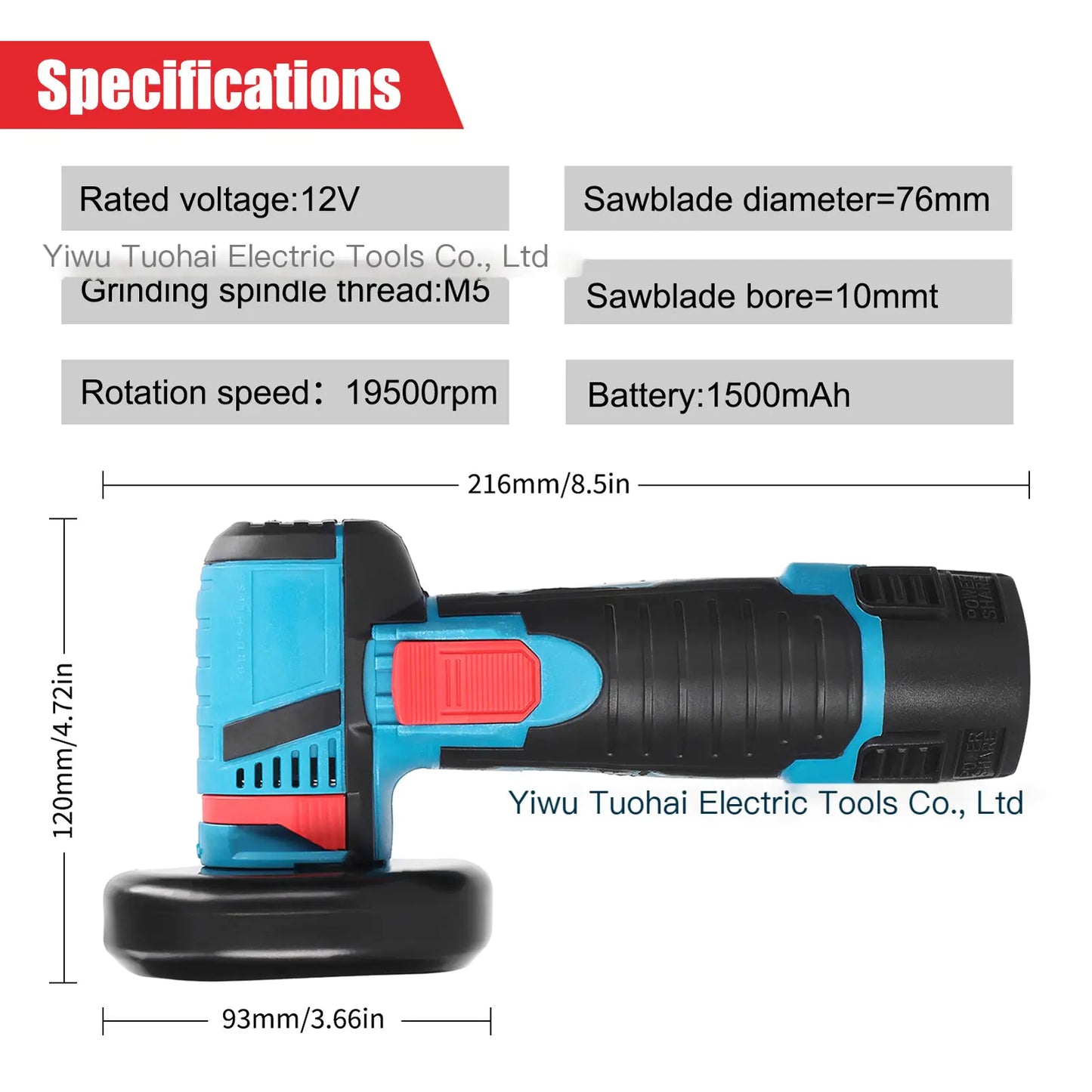 Lithium Mini Angle Grinder