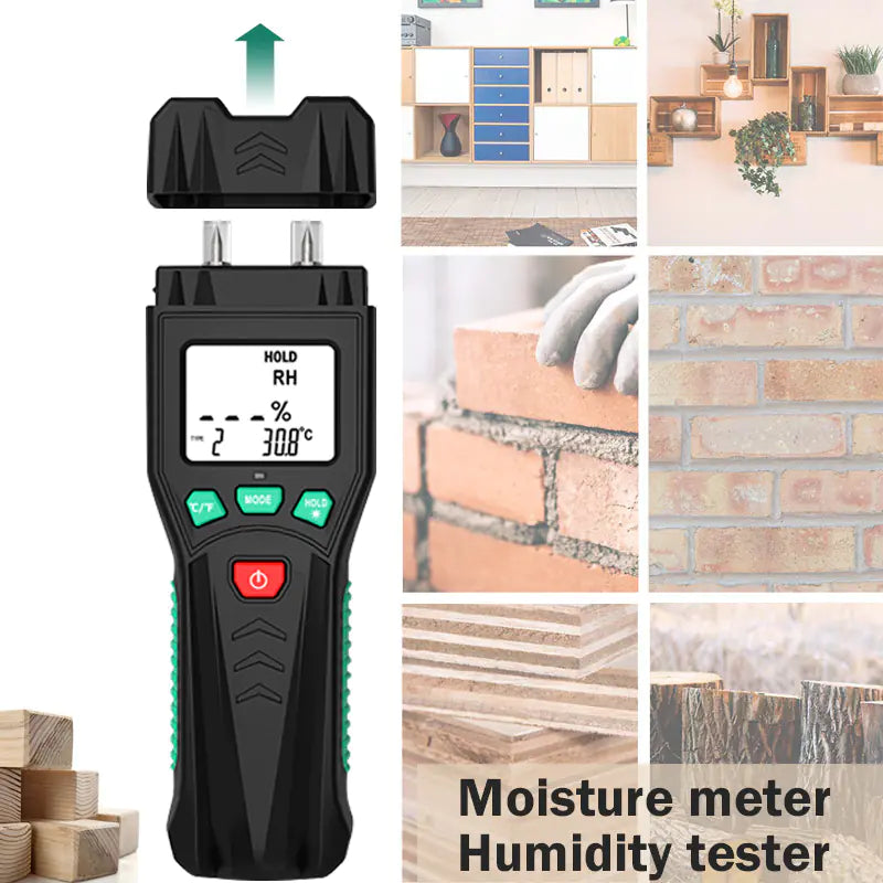 MT10 Medidor de Humedad para Madera y Construcción | Tester Digital de Precisión