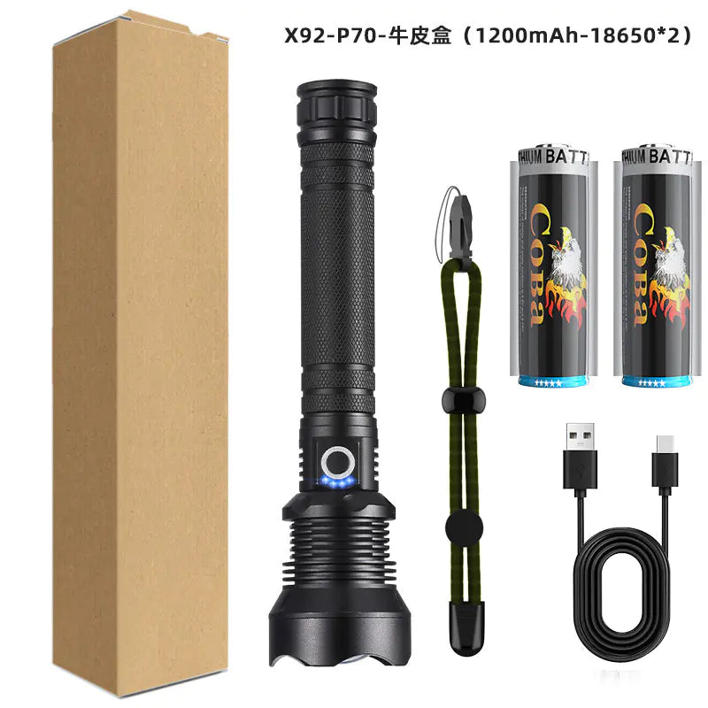 🔦 X92 USB Ultra Bright Flashlight – Potencia táctica. Diseño inteligente.