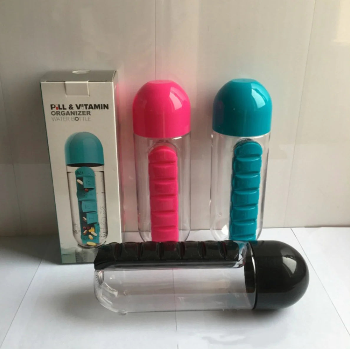 2-in-1 Medicine Bottle & Cup – 600ml