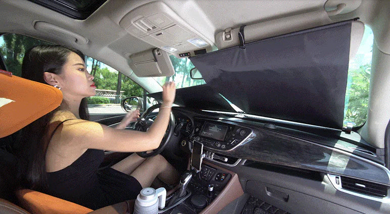 Automatic Retractable Car Sunshade with UV Protection