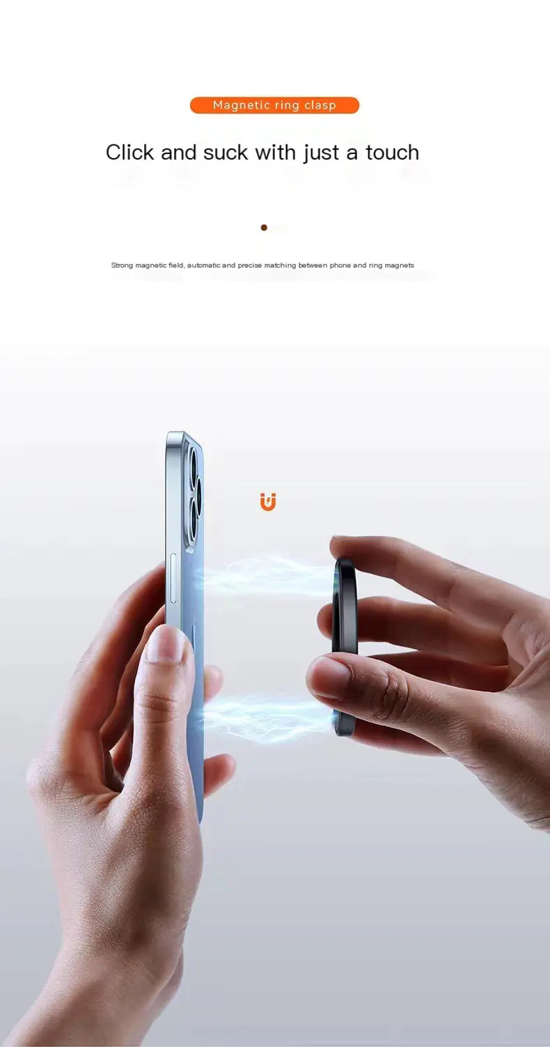 Magnetic Ring Phone Stand for Desktop Use