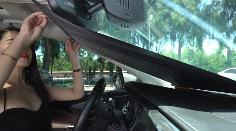 Automatic Retractable Car Sunshade with UV Protection