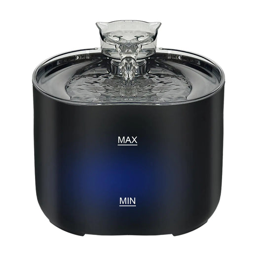 Cat Water Fountain: 2.2L/74oz Cat Fountains Ultra Quiet Pet Fountains with Cat-Shaped Spout Pet Water Fountain in LED Light Water Fountains for Cats Indoor-Cat Drinking Dispenser