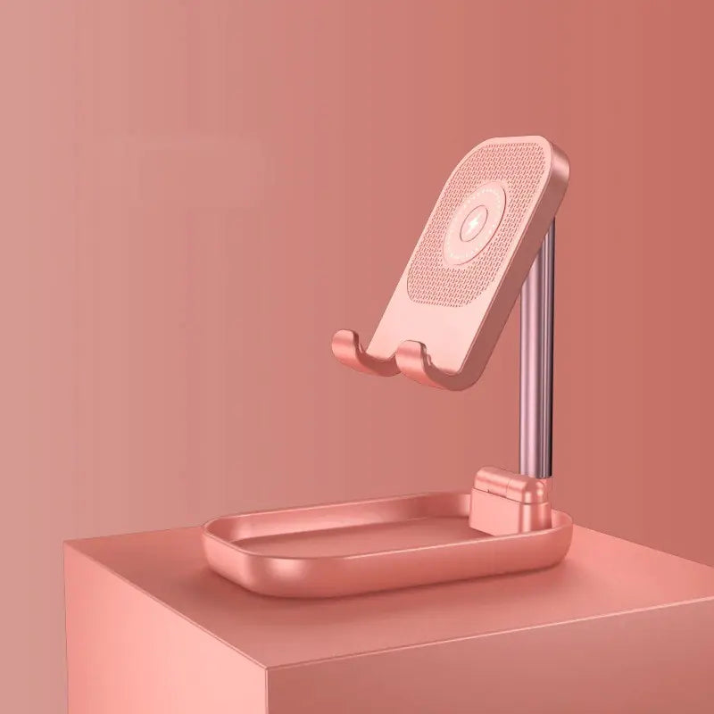 Soporte Ajustable Metálico con Carga Inalámbrica – Base Universal para Celular