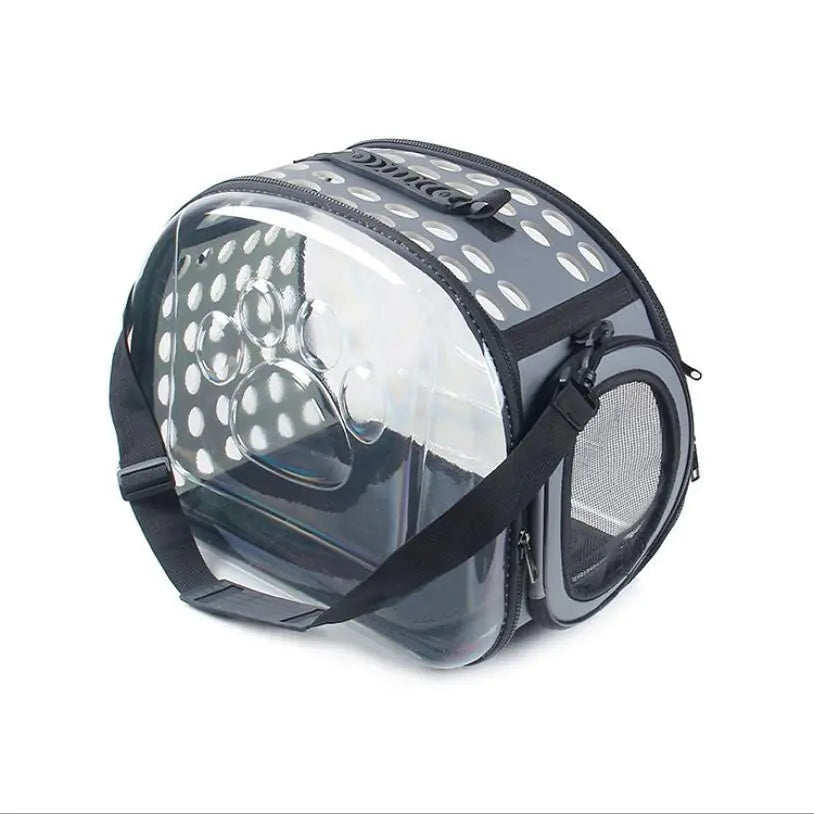 Foldable PVC Pet Carrier Bag for Cats and Dogs