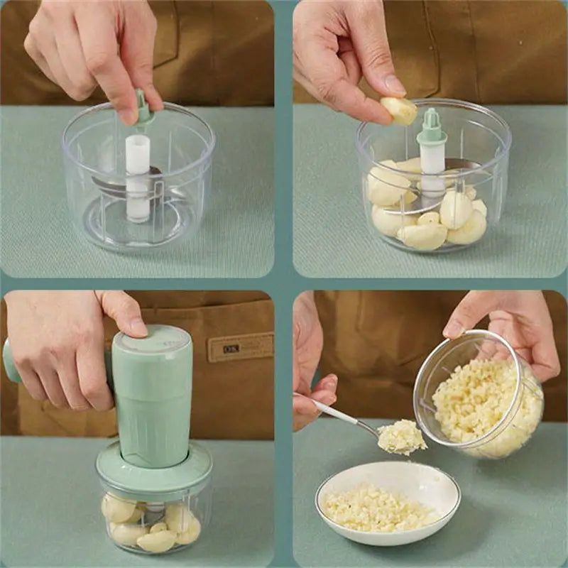 2-in-1 Electric Egg Beater and Food Processor Machine