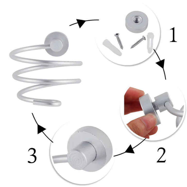 Wall-Mounted Aluminum Dryer Rack