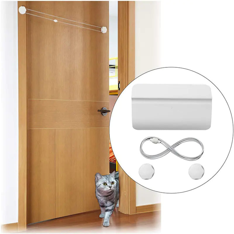 Pet Door with Adjustable Entry and Exit Direction