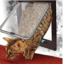 Pet Door with Direction Control for Cats and Dogs