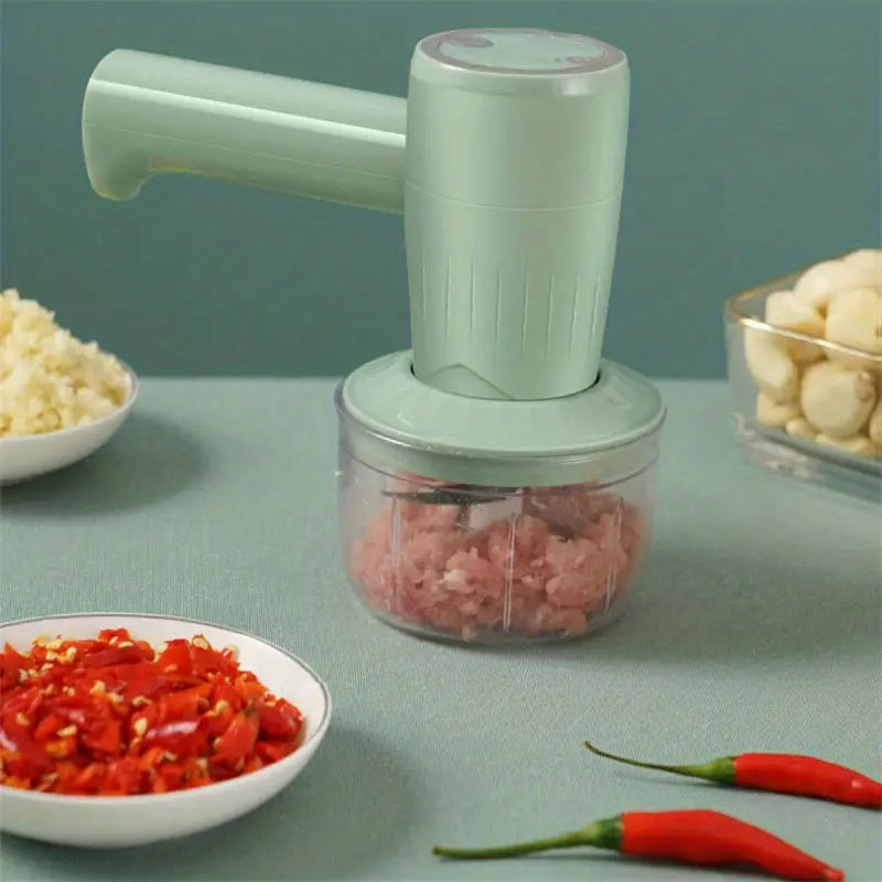 2-in-1 Electric Egg Beater and Food Processor Machine