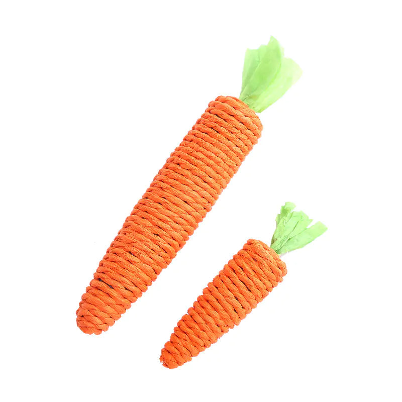 Carrot Cat Toy with Bell