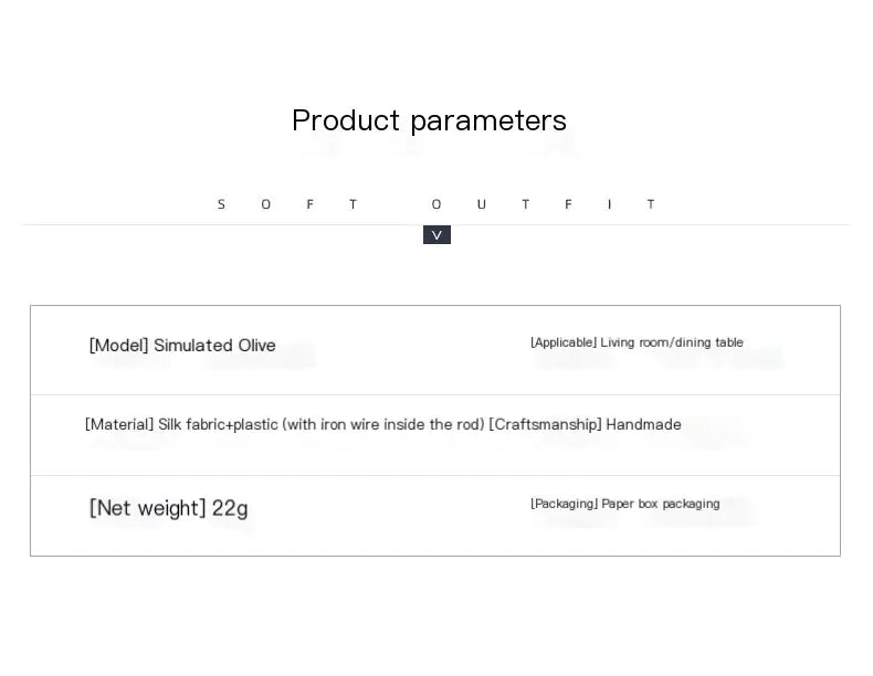 Artificial Olive Branch Arrangement