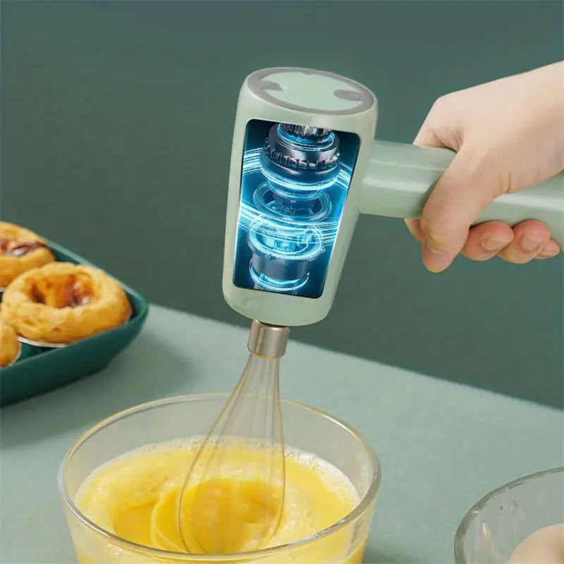 2-in-1 Electric Egg Beater and Food Processor Machine