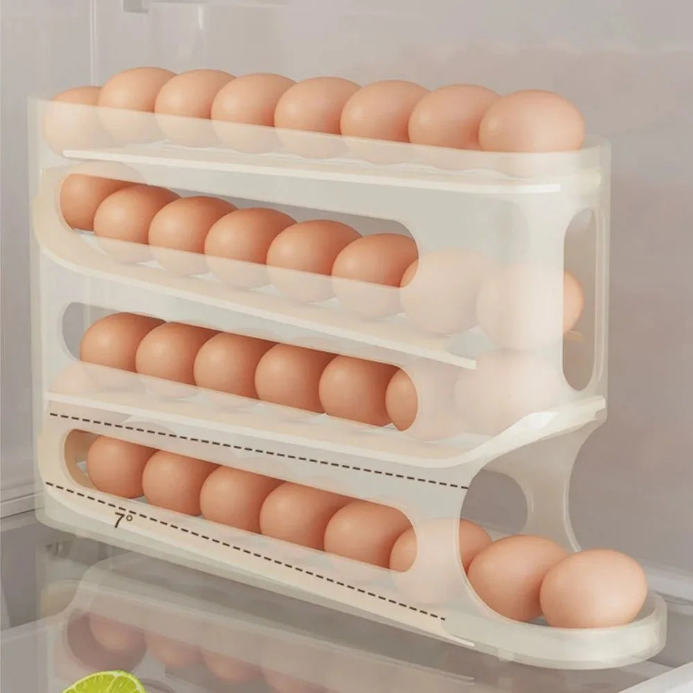 Organizador de Huevos Premium 4 Niveles | Dispensador Smart para Refrigerado