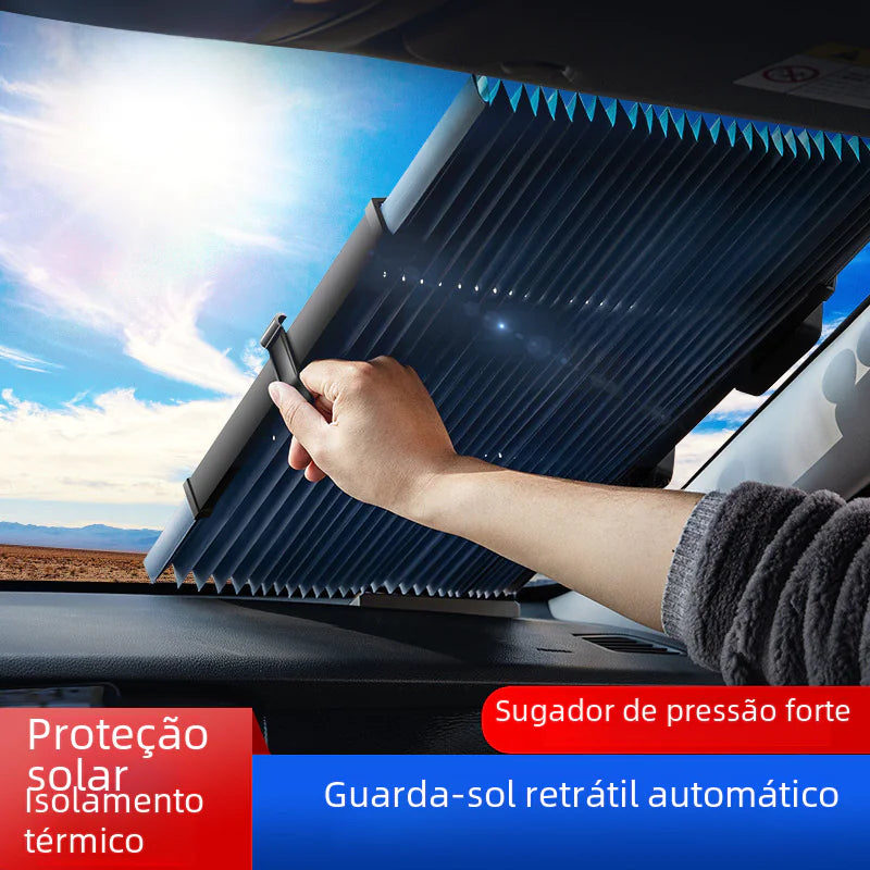 Car Sunshade with Automatic Retractable Design