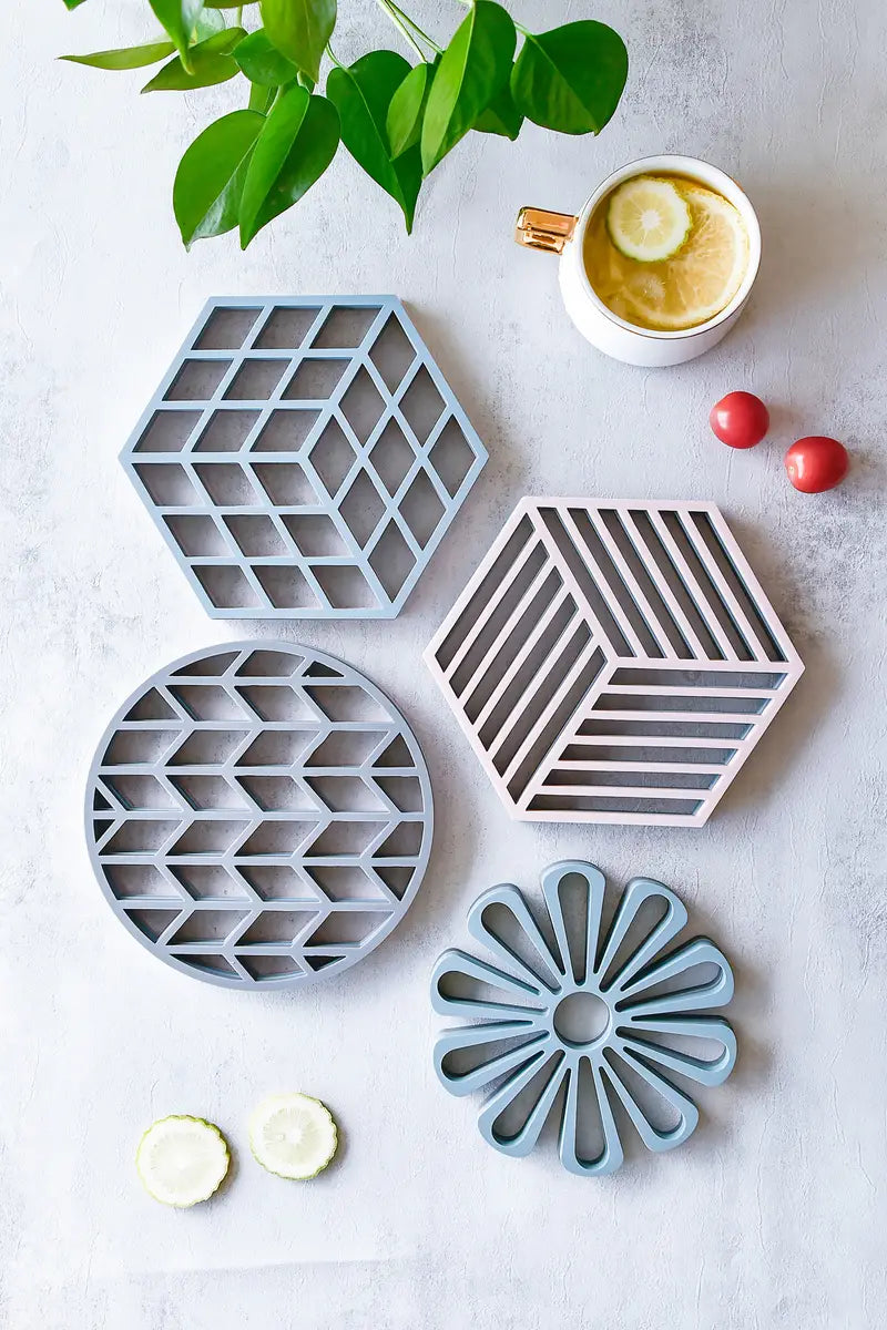 Silicone Trivet Mat - Heat Resistant Non-Slip Holder