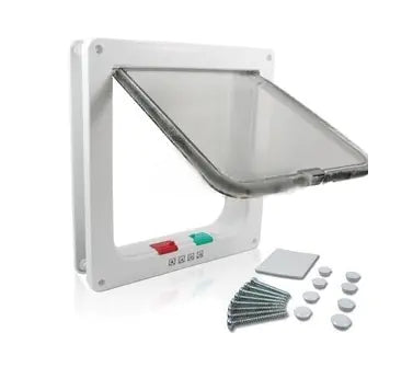 Pet Door with Direction Control for Cats and Dogs