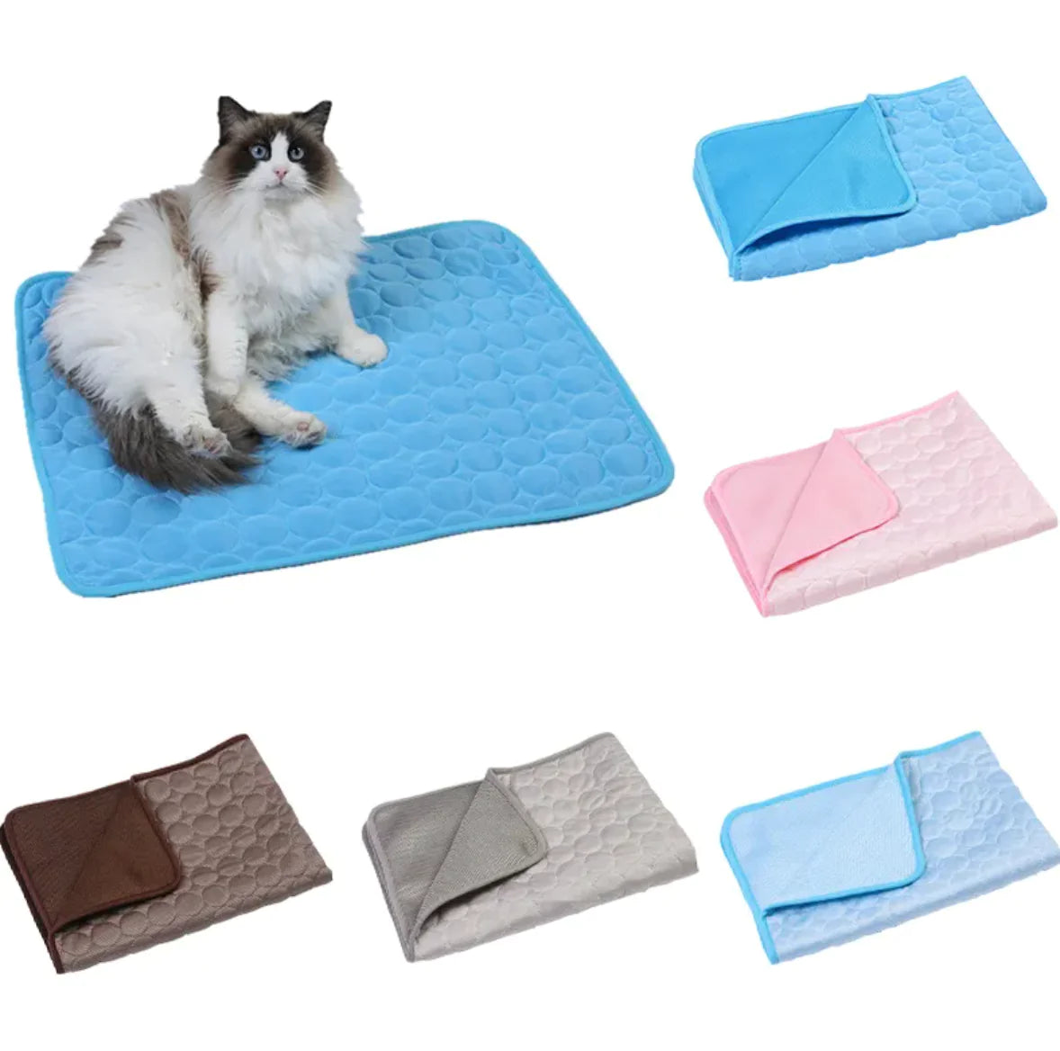 Cooling Pet Mat – Ice Silk Summer Bed