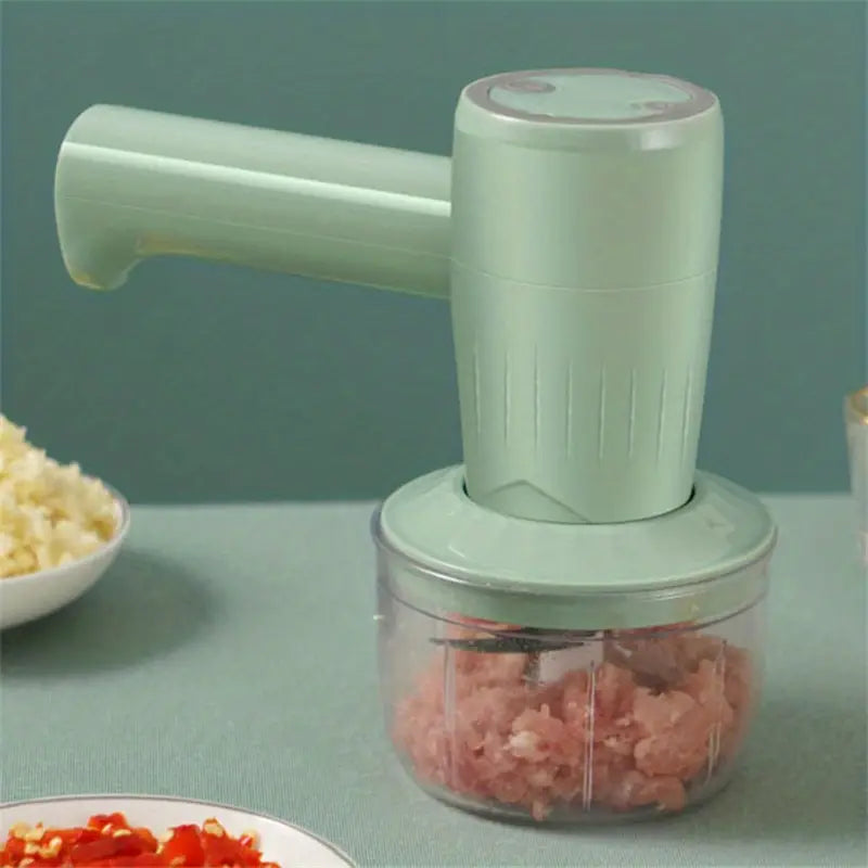 2-in-1 Electric Egg Beater and Food Processor Machine