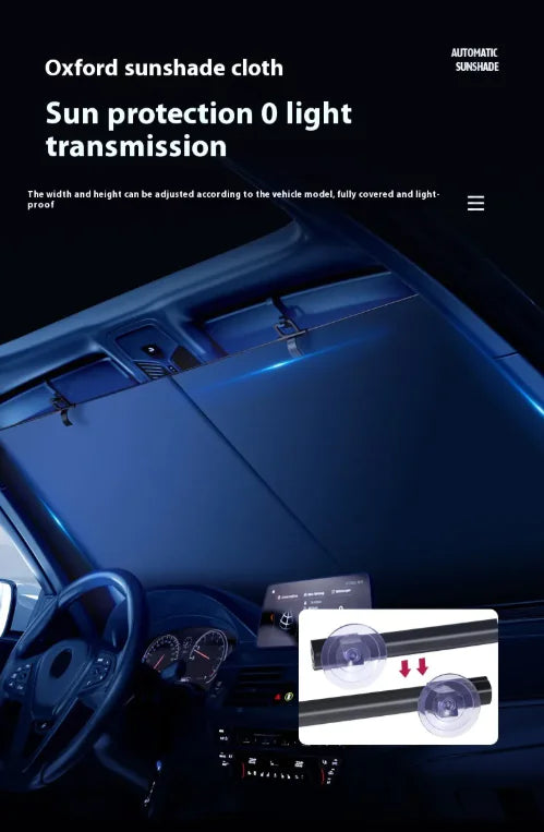 Car Windshield Sunshade Curtain (Pair)