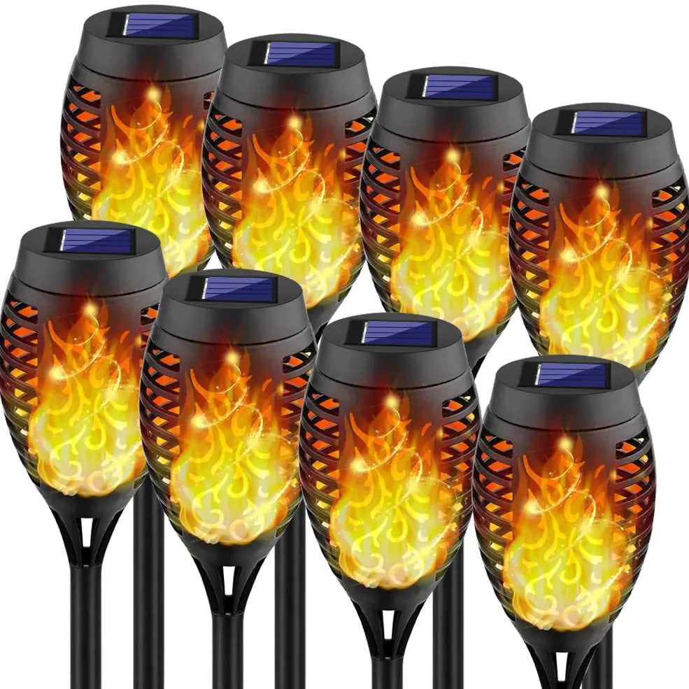 New Solar LED Flame Torch Light for Outdoor Decoration