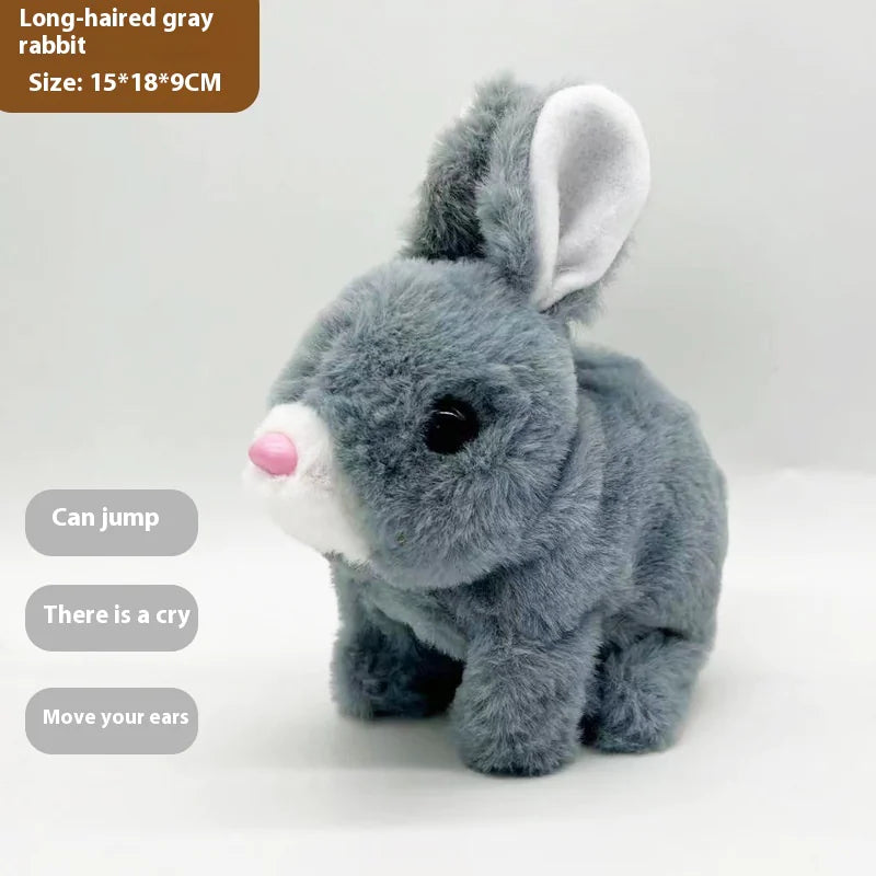"Haz feliz a tu mascota con este adorable conejito de peluche interactivo. Suave, eléctrico y perfecto para jugar o dormir acompañado. Ideal para perros, gatos o incluso como regalo para niños pequeños."